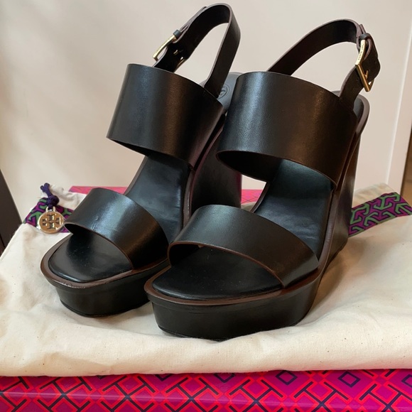 Tory Burch Lexington Wedge Sandal - Picture 1 of 8